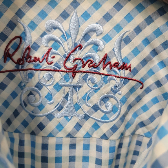 Robert Graham Men's Casual Button-Up Long-Sleeves Shirt XL Excellent Condition - Picture 6 of 6